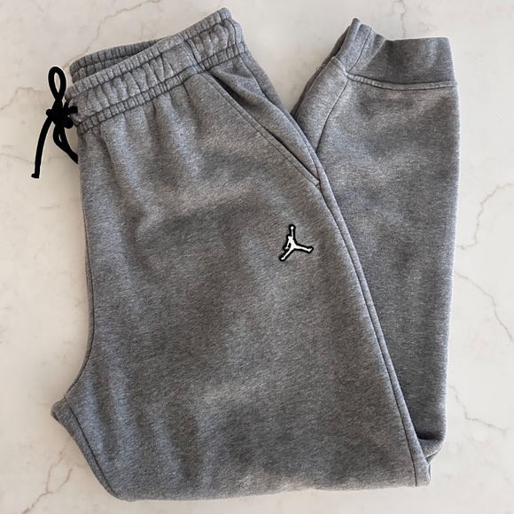 Nike Jordan Essentials Fleece Men's Pants - Carbon Heather - Large - DQ7340-091 - Picture 1 of 14